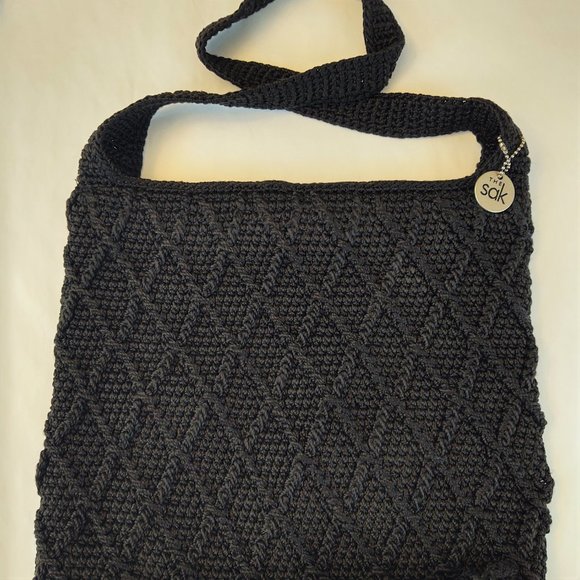 The Sak Black Knit Crocheted Handbag - Picture 4 of 4